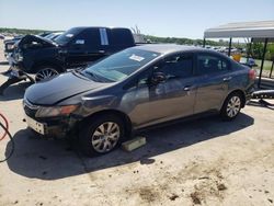 Honda salvage cars for sale: 2012 Honda Civic LX