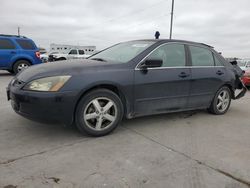 Salvage cars for sale from Copart Grand Prairie, TX: 2004 Honda Accord EX