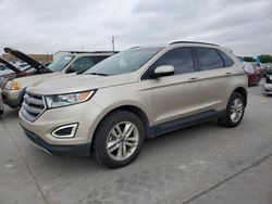 Salvage cars for sale at Grand Prairie, TX auction: 2017 Ford Edge SEL