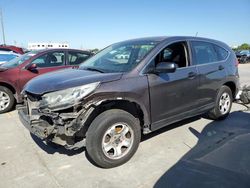 Salvage cars for sale at Grand Prairie, TX auction: 2015 Honda CR-V LX