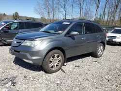 Salvage cars for sale from Copart Candia, NH: 2007 Acura MDX Technology