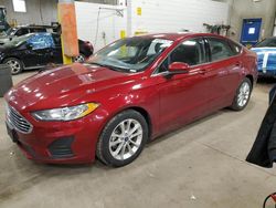 Salvage cars for sale from Copart Blaine, MN: 2019 Ford Fusion SE