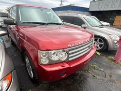 Land Rover Range Rover salvage cars for sale: 2007 Land Rover Range Rover HSE