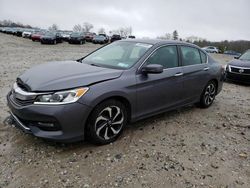Salvage cars for sale at West Warren, MA auction: 2017 Honda Accord EXL