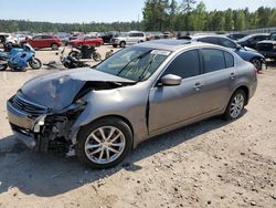 Salvage cars for sale at Harleyville, SC auction: 2009 Infiniti G37