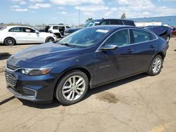 Salvage cars for sale at Woodhaven, MI auction: 2016 Chevrolet Malibu LT