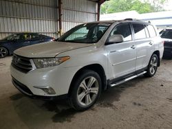 Salvage cars for sale at Greenwell Springs, LA auction: 2013 Toyota Highlander Limited