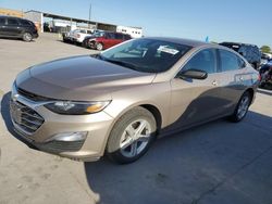 Salvage cars for sale at Grand Prairie, TX auction: 2022 Chevrolet Malibu LS
