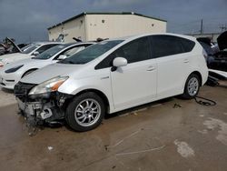 Salvage cars for sale from Copart Haslet, TX: 2014 Toyota Prius V