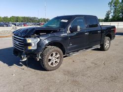 Salvage cars for sale at Dunn, NC auction: 2016 Ford F150 Supercrew