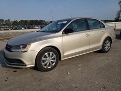 Salvage cars for sale at Dunn, NC auction: 2015 Volkswagen Jetta Base