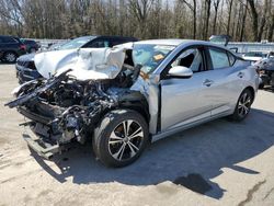 Nissan salvage cars for sale: 2021 Nissan Sentra SV