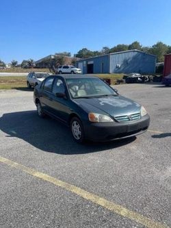 Salvage cars for sale from Copart Gastonia, NC: 2001 Honda Civic LX