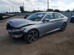 Salvage cars for sale from Copart Miami, FL: 2019 Honda Accord Sport