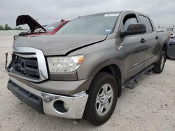 Salvage cars for sale from Copart Houston, TX: 2010 Toyota Tundra Crewmax SR5