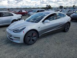 Salvage cars for sale at Antelope, CA auction: 2018 Tesla Model 3