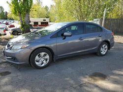 Salvage cars for sale from Copart Portland, OR: 2015 Honda Civic LX