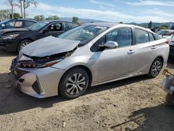 Salvage cars for sale at San Martin, CA auction: 2021 Toyota Prius Prime LE