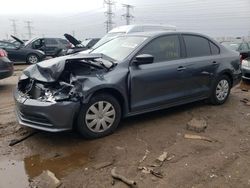 Salvage cars for sale at Elgin, IL auction: 2015 Volkswagen Jetta Base