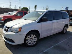 Salvage cars for sale from Copart Wilmington, CA: 2017 Dodge Grand Caravan SE