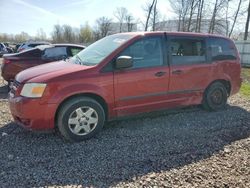 Salvage cars for sale from Copart Central Square, NY: 2008 Dodge Grand Caravan SE