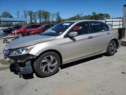 Salvage cars for sale at Spartanburg, SC auction: 2016 Honda Accord LX