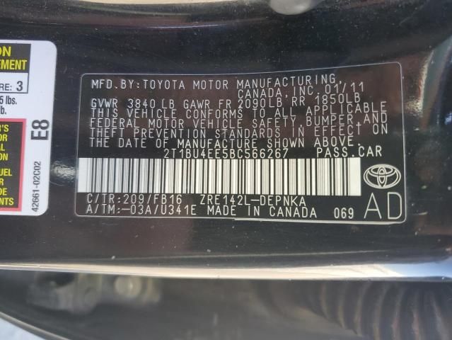 2011 Toyota Corolla Base