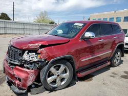 Jeep Grand Cherokee Overland salvage cars for sale: 2012 Jeep Grand Cherokee Overland