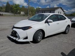 Salvage cars for sale at York Haven, PA auction: 2018 Toyota Corolla L