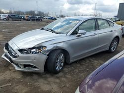 Salvage cars for sale from Copart Woodhaven, MI: 2017 Ford Fusion SE