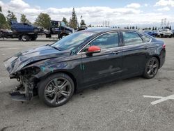Salvage cars for sale from Copart Rancho Cucamonga, CA: 2017 Ford Fusion Sport