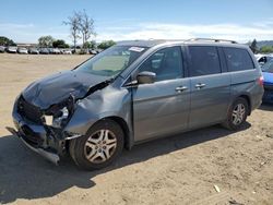 Salvage cars for sale at San Martin, CA auction: 2007 Honda Odyssey EXL