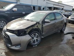 Salvage cars for sale at New Britain, CT auction: 2017 Toyota Corolla L