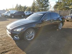 Salvage cars for sale from Copart Denver, CO: 2018 Infiniti Q50 Luxe