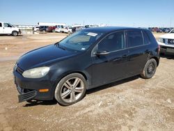 Salvage cars for sale from Copart Amarillo, TX: 2011 Volkswagen Golf