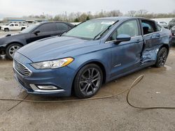 Salvage cars for sale from Copart Louisville, KY: 2018 Ford Fusion SE Hybrid