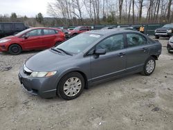 Salvage cars for sale at Candia, NH auction: 2010 Honda Civic VP