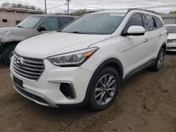 Salvage cars for sale at New Britain, CT auction: 2017 Hyundai Santa FE SE