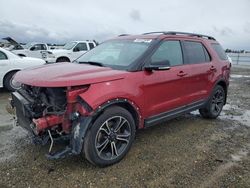 Salvage cars for sale at Antelope, CA auction: 2015 Ford Explorer Sport
