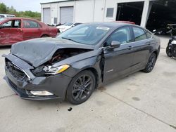 Salvage cars for sale from Copart Gaston, SC: 2018 Ford Fusion SE Hybrid