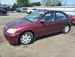 Salvage cars for sale from Copart Finksburg, MD: 2002 Honda Civic EX