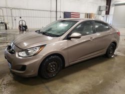 Salvage cars for sale at Avon, MN auction: 2012 Hyundai Accent GLS