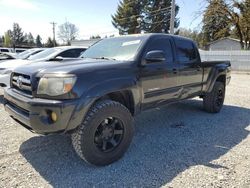 Salvage cars for sale from Copart Graham, WA: 2009 Toyota Tacoma Double Cab Long BED