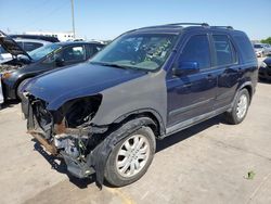 Salvage cars for sale at Grand Prairie, TX auction: 2005 Honda CR-V EX