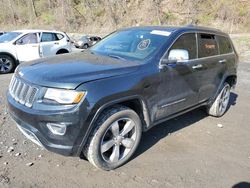 Salvage cars for sale at Marlboro, NY auction: 2014 Jeep Grand Cherokee Overland
