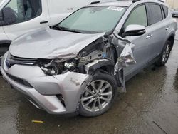Salvage cars for sale at Martinez, CA auction: 2018 Toyota Rav4 HV Limited