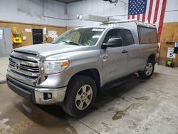 Salvage trucks for sale at Kincheloe, MI auction: 2017 Toyota Tundra Double Cab SR/SR5