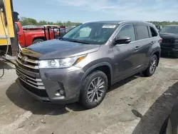 Salvage cars for sale at Cahokia Heights, IL auction: 2019 Toyota Highlander SE