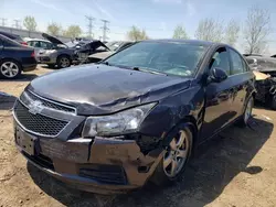 Salvage cars for sale from Copart Elgin, IL: 2014 Chevrolet Cruze LT