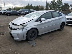 Salvage cars for sale from Copart Denver, CO: 2012 Toyota Prius